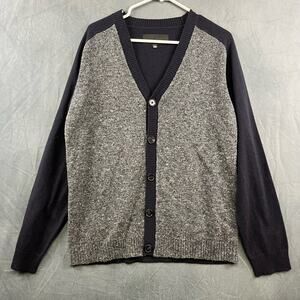 Zachary Prell Cashmere / Wool Grandpa Button Front Cardigan Sweater Tweed HH-06